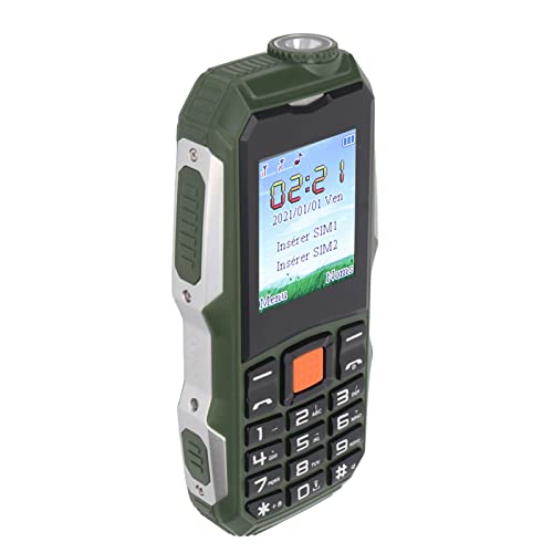 Q1 2G-Handy, Entsperrtes Dual-SIM-Smartphone mit Großen Tasten, 2800-mAh-Akku-Handy, für ältere Menschen, 100–240 V (EU-Stecker) von Brrnoo