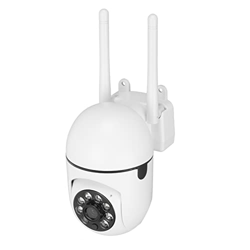 Sicherheitskamera für den Außenbereich, 1080P, 360-Grad-Ansicht, Farbe, Nachtansicht, Intelligente Bewegungsverfolgung, Weiße Kamera von Brrnoo
