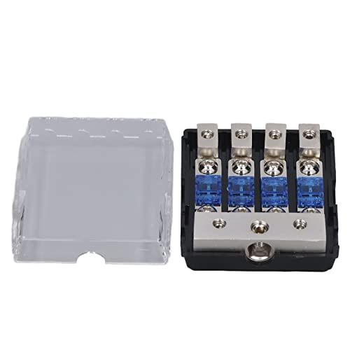 Sicherungshalter, 1 in 4 Out Distribution Block -Stromverteilungsblock mit Transparenter Abdeckung für das CAR -RV Sonnensystem Sicherungshalter, 1 in 4 Out Distribution Block -Stromverteilungsblock mit Transparenter Abdeckung für das CAR -RV Sonnensystem von Brrnoo