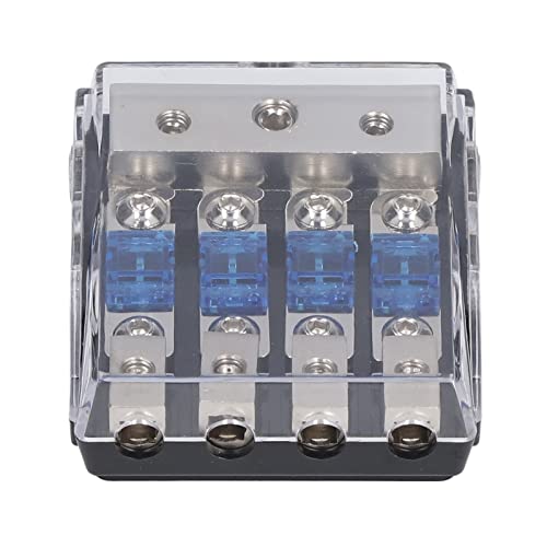 Sicherungshalter, Leistungsverteilungsblock mit Transparenter Abdeckung 1 in 4 Ausschüttungsblock für CAR RV Solar System Sicherungshalter, Leistungsverteilungsblock mit Transparenter Abdeckung 1 in 4 Ausschüttungsblock für CAR RV Solar System von Brrnoo