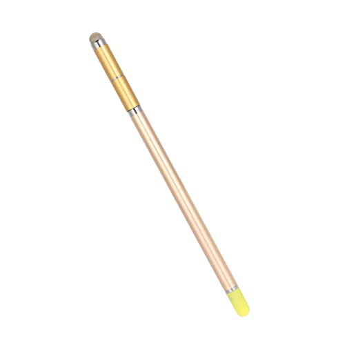 Stylus-Stift für Touchscreen, Stylisten-Stifte für Touchscreens, Verschleißfeste Faserspitze, Handy-Tablet-Stylus-Stift, 4-in-1-Malerei, Handschrift, Kapazitiver Stylus (Gold) von Brrnoo
