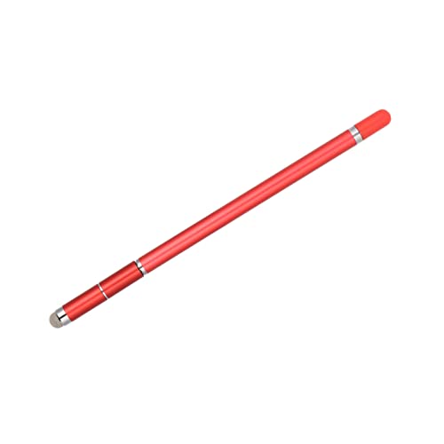 Stylus-Stift für Touchscreen, Stylisten-Stifte für Touchscreens, Verschleißfeste Faserspitze, Handy-Tablet-Stylus-Stift, 4-in-1-Malerei, Handschrift, Kapazitiver Stylus (Rot) von Brrnoo