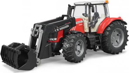 BRUDER Massey Ferguson 7624 with frontloader ABS Synthetik Spielzeugfahrzeug (3047) von Bruder