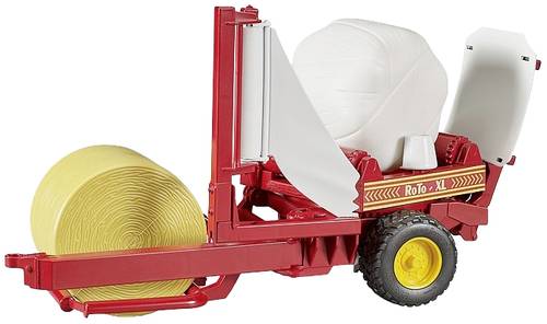 Bruder Ballenwickler mit ockerbraunen Ballen Fertigmodell Landwirtschafts Modell Bruder Ballenwickler mit ockerbraunen Ballen Fertigmodell Landwirtschafts Modell von Bruder