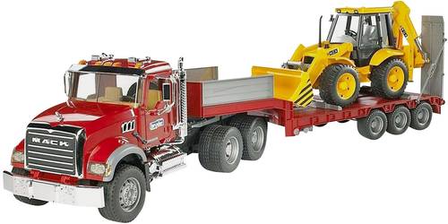 Bruder LKW Modell Mack Granite mitJCB 4CX Bagger Fertigmodell LKW Modell Bruder LKW Modell Mack Granite mitJCB 4CX Bagger Fertigmodell LKW Modell von Bruder