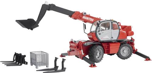 Bruder Manitou Teleskoplader MRT 2150 mit Zubehör von Bruder