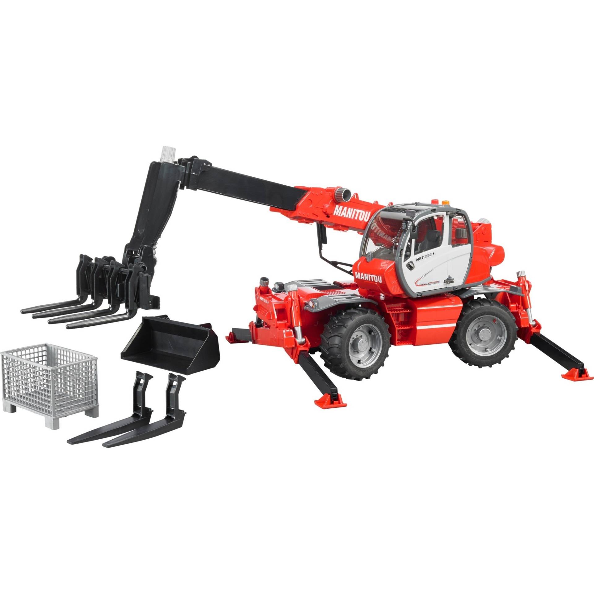 Manitou Teleskopstapler MRT 2150, Modellfahrzeug Manitou Teleskopstapler MRT 2150, Modellfahrzeug von Bruder