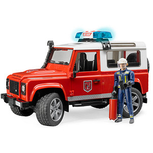 bruder Land Rover Defender Station Wagon Feuerwehr 2596 Spielzeugauto von Bruder