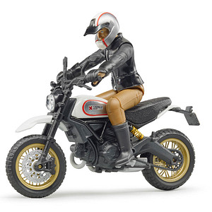 bruder Scrambler Ducati Desert Sled mit Fahrer 63051 Spielzeugmotorrad von Bruder