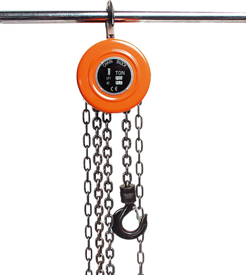 BRÜDER MANNESMANN Kettenzug, Tragkraft: 1 t, orange von Brüder Mannesmann