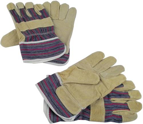 Brüder Mannesmann M41702 Schweinsspaltleder Arbeitshandschuh Größe (Handschuhe): Universalgröße von Brüder Mannesmann