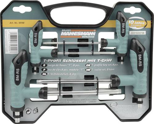 Brüder Mannesmann Werkstatt Schraubendreher-Set 8teilig T-Profil Brüder Mannesmann Werkstatt Schraubendreher-Set 8teilig T-Profil von Brüder Mannesmann