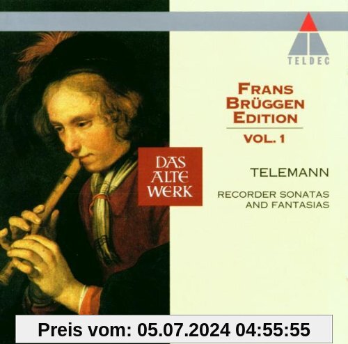 Frans Brüggen Edition Vol. 1 (Telemann: Blockflötensonaten und -fantasien) von Brüggen Edition 01