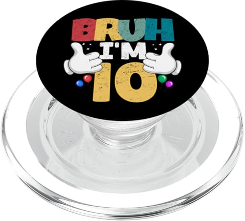 Bruh, ich bin 10 Jahre alt, Geschenke für Jungen und Mädchen, es ist mein 10. Geburtstag PopSockets PopGrip für MagSafe Bruh, ich bin 10 Jahre alt, Geschenke für Jungen und Mädchen, es ist mein 10. Geburtstag PopSockets PopGrip für MagSafe von Bruh It's My Birthday Funny Gifts Collection By Mj
