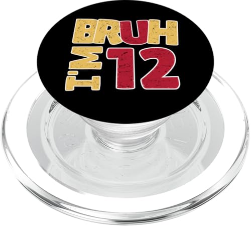 Bruh, ich bin 12 Jahre alt, Geschenke für Jungen und Mädchen, es ist mein 12. Geburtstag PopSockets PopGrip für MagSafe Bruh, ich bin 12 Jahre alt, Geschenke für Jungen und Mädchen, es ist mein 12. Geburtstag PopSockets PopGrip für MagSafe von Bruh It's My Birthday Funny Gifts Collection By Mj