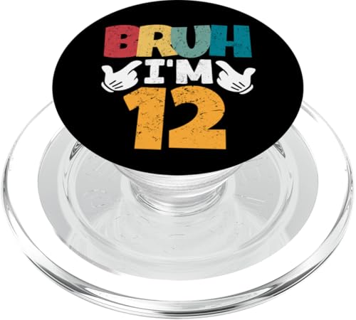 Bruh, ich bin 12 Jahre alt, Geschenke für Jungen und Mädchen, es ist mein 12. Geburtstag PopSockets PopGrip für MagSafe Bruh, ich bin 12 Jahre alt, Geschenke für Jungen und Mädchen, es ist mein 12. Geburtstag PopSockets PopGrip für MagSafe von Bruh It's My Birthday Funny Gifts Collection By Mj