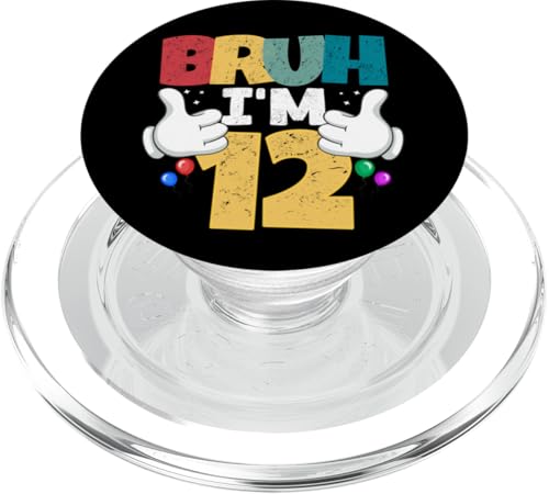 Bruh, ich bin 12 Jahre alt, Geschenke für Jungen und Mädchen, es ist mein 12. Geburtstag PopSockets PopGrip für MagSafe Bruh, ich bin 12 Jahre alt, Geschenke für Jungen und Mädchen, es ist mein 12. Geburtstag PopSockets PopGrip für MagSafe von Bruh It's My Birthday Funny Gifts Collection By Mj