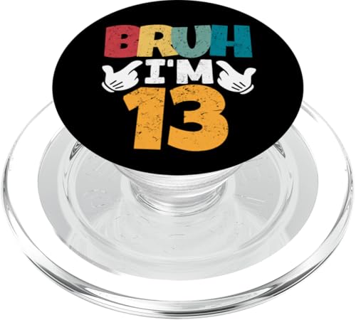 Bruh, ich bin 13 Jahre alt, Geschenke für Jungen und Mädchen, es ist mein 13. Geburtstag PopSockets PopGrip für MagSafe Bruh, ich bin 13 Jahre alt, Geschenke für Jungen und Mädchen, es ist mein 13. Geburtstag PopSockets PopGrip für MagSafe von Bruh It's My Birthday Funny Gifts Collection By Mj