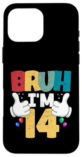 Bruh, ich bin 14 Jahre alt, Geschenke für Jungen und Mädchen, es ist mein 14. Geburtstag Hülle für iPhone 16 Pro Max Bruh, ich bin 14 Jahre alt, Geschenke für Jungen und Mädchen, es ist mein 14. Geburtstag Hülle für iPhone 16 Pro Max von Bruh It's My Birthday Funny Gifts Collection By Mj