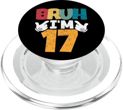 Bruh, ich bin 17 Jahre alt, Geschenke für Jungen und Mädchen, es ist mein 17. Geburtstag PopSockets PopGrip für MagSafe Bruh, ich bin 17 Jahre alt, Geschenke für Jungen und Mädchen, es ist mein 17. Geburtstag PopSockets PopGrip für MagSafe von Bruh It's My Birthday Funny Gifts Collection By Mj