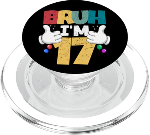 Bruh, ich bin 17 Jahre alt, Geschenke für Jungen und Mädchen, es ist mein 17. Geburtstag PopSockets PopGrip für MagSafe Bruh, ich bin 17 Jahre alt, Geschenke für Jungen und Mädchen, es ist mein 17. Geburtstag PopSockets PopGrip für MagSafe von Bruh It's My Birthday Funny Gifts Collection By Mj