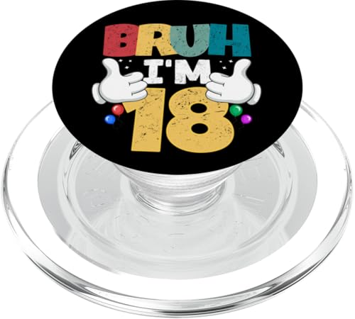 Bruh, ich bin 18 Jahre alt, Geschenke für Jungen und Mädchen, es ist mein 18. Geburtstag PopSockets PopGrip für MagSafe Bruh, ich bin 18 Jahre alt, Geschenke für Jungen und Mädchen, es ist mein 18. Geburtstag PopSockets PopGrip für MagSafe von Bruh It's My Birthday Funny Gifts Collection By Mj