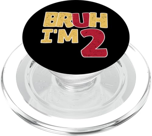 Bruh, ich bin 2 Jahre alt, Geschenke für Jungen und Mädchen, es ist mein 2. Geburtstag PopSockets PopGrip für MagSafe Bruh, ich bin 2 Jahre alt, Geschenke für Jungen und Mädchen, es ist mein 2. Geburtstag PopSockets PopGrip für MagSafe von Bruh It's My Birthday Funny Gifts Collection By Mj