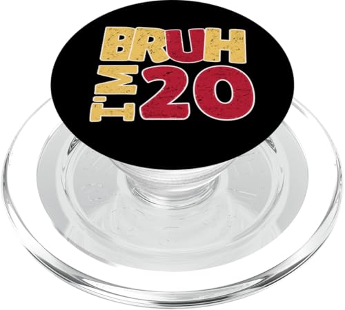 Bruh, ich bin 20 Jahre alt, Geschenke für Jungen und Mädchen, es ist mein 20. Geburtstag PopSockets PopGrip für MagSafe Bruh, ich bin 20 Jahre alt, Geschenke für Jungen und Mädchen, es ist mein 20. Geburtstag PopSockets PopGrip für MagSafe von Bruh It's My Birthday Funny Gifts Collection By Mj