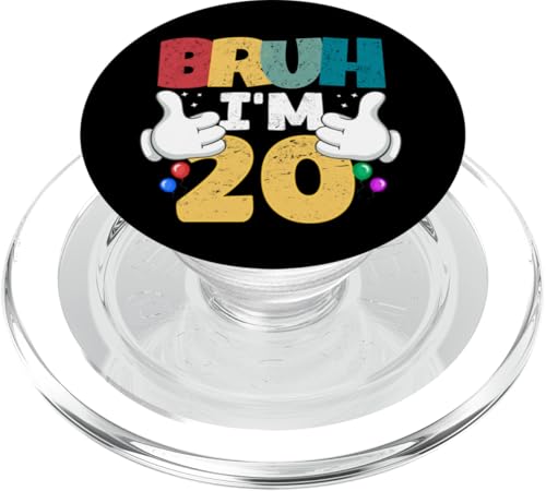 Bruh, ich bin 20 Jahre alt, Geschenke für Jungen und Mädchen, es ist mein 20. Geburtstag PopSockets PopGrip für MagSafe Bruh, ich bin 20 Jahre alt, Geschenke für Jungen und Mädchen, es ist mein 20. Geburtstag PopSockets PopGrip für MagSafe von Bruh It's My Birthday Funny Gifts Collection By Mj