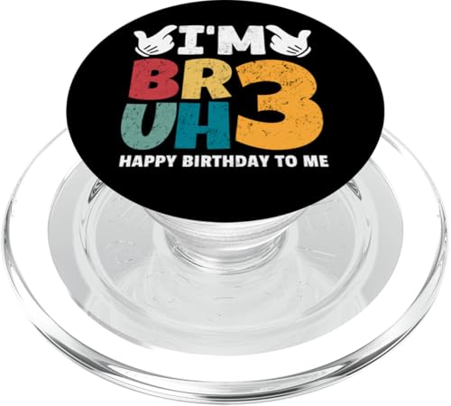 Bruh, ich bin 3 Jahre alt, Geschenke für Jungen und Mädchen, es ist mein 3. Geburtstag PopSockets PopGrip für MagSafe Bruh, ich bin 3 Jahre alt, Geschenke für Jungen und Mädchen, es ist mein 3. Geburtstag PopSockets PopGrip für MagSafe von Bruh It's My Birthday Funny Gifts Collection By Mj