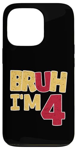 Bruh, ich bin 4 Jahre alt, Geschenke für Jungen und Mädchen, es ist mein 4. Geburtstag Hülle für iPhone 13 Pro Bruh, ich bin 4 Jahre alt, Geschenke für Jungen und Mädchen, es ist mein 4. Geburtstag Hülle für iPhone 13 Pro von Bruh It's My Birthday Funny Gifts Collection By Mj
