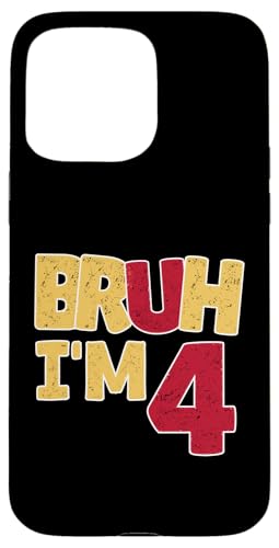 Bruh, ich bin 4 Jahre alt, Geschenke für Jungen und Mädchen, es ist mein 4. Geburtstag Hülle für iPhone 15 Pro Max Bruh, ich bin 4 Jahre alt, Geschenke für Jungen und Mädchen, es ist mein 4. Geburtstag Hülle für iPhone 15 Pro Max von Bruh It's My Birthday Funny Gifts Collection By Mj