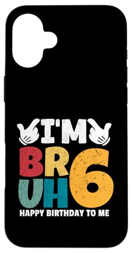 Bruh, ich bin 6 Jahre alt, Geschenke für Jungen und Mädchen, es ist mein 6. Geburtstag Hülle für iPhone 16 Plus Bruh, ich bin 6 Jahre alt, Geschenke für Jungen und Mädchen, es ist mein 6. Geburtstag Hülle für iPhone 16 Plus von Bruh It's My Birthday Funny Gifts Collection By Mj