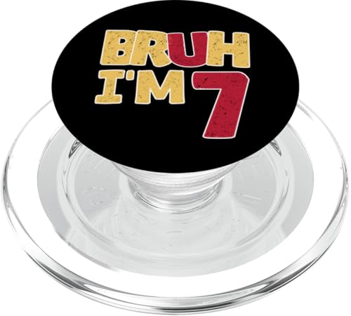 Bruh, ich bin 7 Jahre alt, Geschenke für Jungen und Mädchen, es ist mein 7. Geburtstag PopSockets PopGrip für MagSafe Bruh, ich bin 7 Jahre alt, Geschenke für Jungen und Mädchen, es ist mein 7. Geburtstag PopSockets PopGrip für MagSafe von Bruh It's My Birthday Funny Gifts Collection By Mj