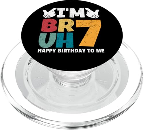 Bruh, ich bin 7 Jahre alt, Geschenke für Jungen und Mädchen, es ist mein 7. Geburtstag PopSockets PopGrip für MagSafe Bruh, ich bin 7 Jahre alt, Geschenke für Jungen und Mädchen, es ist mein 7. Geburtstag PopSockets PopGrip für MagSafe von Bruh It's My Birthday Funny Gifts Collection By Mj