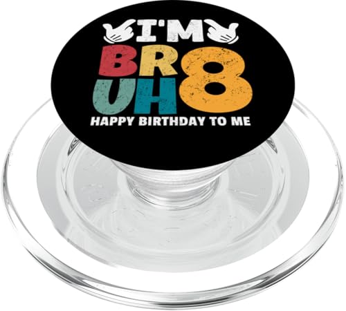 Bruh, ich bin 8 Jahre alt, Geschenke für Jungen und Mädchen, es ist mein 8. Geburtstag PopSockets PopGrip für MagSafe Bruh, ich bin 8 Jahre alt, Geschenke für Jungen und Mädchen, es ist mein 8. Geburtstag PopSockets PopGrip für MagSafe von Bruh It's My Birthday Funny Gifts Collection By Mj