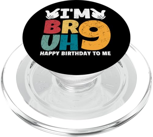Bruh, ich bin 9 Jahre alt, Geschenke für Jungen und Mädchen, es ist mein 9. Geburtstag PopSockets PopGrip für MagSafe Bruh, ich bin 9 Jahre alt, Geschenke für Jungen und Mädchen, es ist mein 9. Geburtstag PopSockets PopGrip für MagSafe von Bruh It's My Birthday Funny Gifts Collection By Mj
