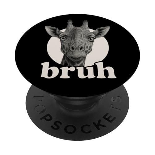 Lustige Giraffe Bruh Humor Meme Zoo Day Jungen Mädchen PopSockets Klebender PopGrip Lustige Giraffe Bruh Humor Meme Zoo Day Jungen Mädchen PopSockets Klebender PopGrip von BruhAxis1
