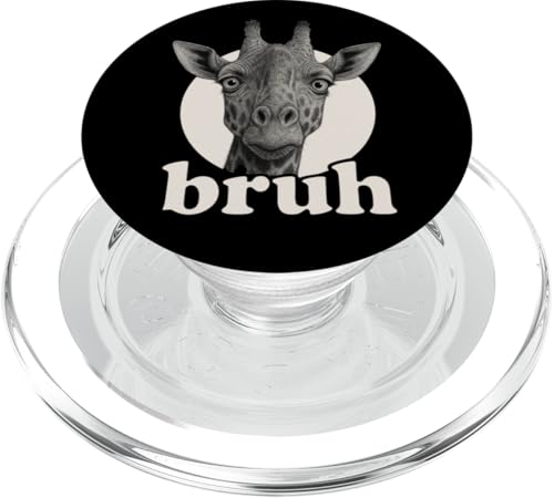 Lustige Giraffe Bruh Humor Meme Zoo Day Jungen Mädchen PopSockets PopGrip für MagSafe von BruhAxis1
