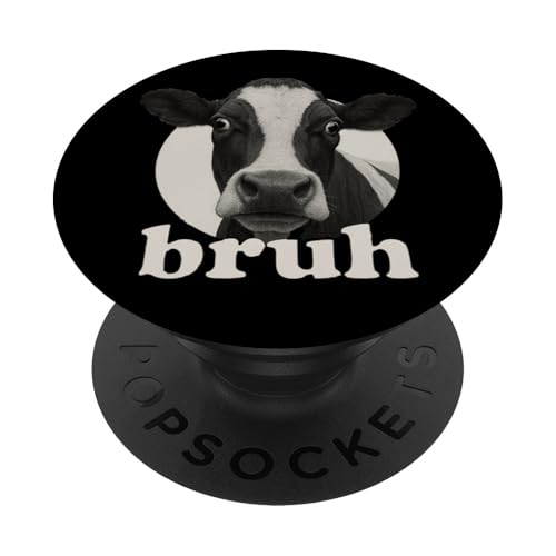 Lustige Kuh Bruh Humor Meme Zoo Day Jungen Mädchen PopSockets Klebender PopGrip Lustige Kuh Bruh Humor Meme Zoo Day Jungen Mädchen PopSockets Klebender PopGrip von BruhAxis1