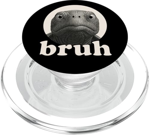 Lustige Schildkröte Bruh Humor Meme Zoo Day Jungen Mädchen PopSockets PopGrip für MagSafe von BruhAxis1