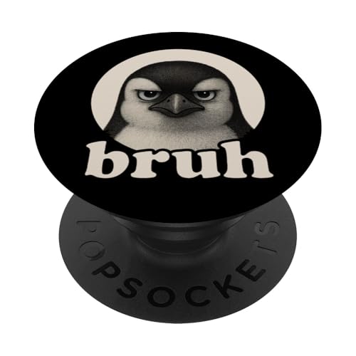 Lustiger Pinguin Bruh Humor Meme Zoo Day Jungen Mädchen PopSockets Klebender PopGrip Lustiger Pinguin Bruh Humor Meme Zoo Day Jungen Mädchen PopSockets Klebender PopGrip von BruhAxis1