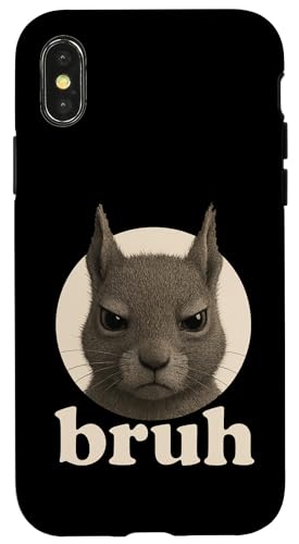 Lustiges Eichhörnchen Bruh Humor Meme Zoo Day Jungen Mädchen Hülle für iPhone X/XS Lustiges Eichhörnchen Bruh Humor Meme Zoo Day Jungen Mädchen Hülle für iPhone X/XS von BruhAxis1