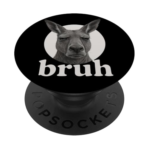Lustiges Känguru-Bruh-Humor-Meme Zoo Day für Jungen und Mädchen PopSockets Klebender PopGrip von BruhAxis1