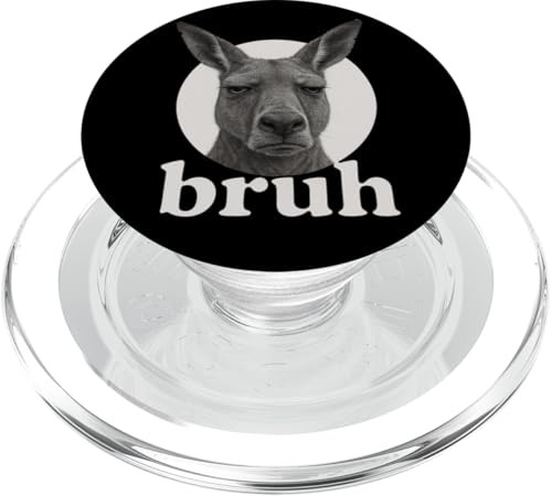 Lustiges Känguru-Bruh-Humor-Meme Zoo Day für Jungen und Mädchen PopSockets PopGrip für MagSafe von BruhAxis1