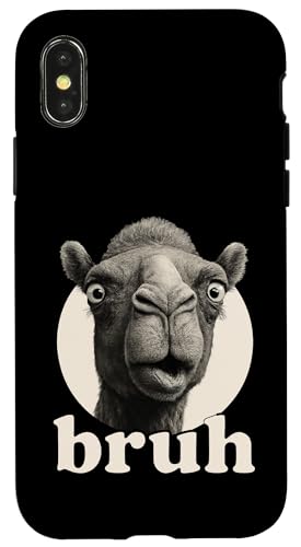 Lustiges Kamel Bruh Humor Meme Zoo Day Jungen Mädchen Hülle für iPhone X/XS Lustiges Kamel Bruh Humor Meme Zoo Day Jungen Mädchen Hülle für iPhone X/XS von BruhAxis1
