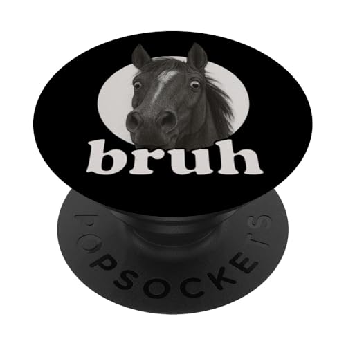 Lustiges Pferd Bruh Humor Meme Zoo Day Jungen Mädchen PopSockets Klebender PopGrip Lustiges Pferd Bruh Humor Meme Zoo Day Jungen Mädchen PopSockets Klebender PopGrip von BruhAxis1