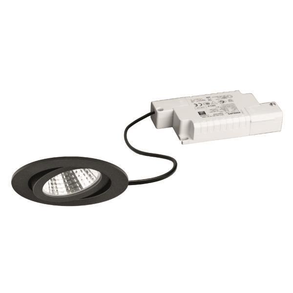 BRUM Einbaustr. rund 6W mattschwarz BB03 640lm 3000K DA68 ET36 inkl dim. Konvert BRUM Einbaustr. rund 6W mattschwarz BB03 640lm 3000K DA68 ET36 inkl dim. Konvert von Brumberg Leuchten GmbH & Co.