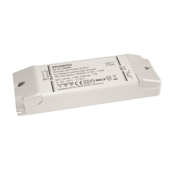 BRUM LED-Netzgerät 24V 30W IP20 17230000 5-30W dimmbar Phasenabsch. 145x50x22mm BRUM LED-Netzgerät 24V 30W IP20 17230000 5-30W dimmbar Phasenabsch. 145x50x22mm von Brumberg Leuchten GmbH & Co.