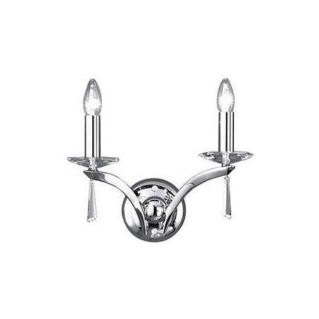 00800562 - Wandleuchte Stella 2Lp. E14/40W, chrom 00800562 00800562 - Wandleuchte Stella 2Lp. E14/40W, chrom 00800562 von Brumberg